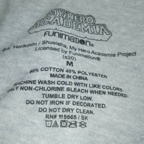 MY HERO ACADEMIA BABY DEKU GRAY T-SHIRT SZ.M EUC - Picture 5 of 5